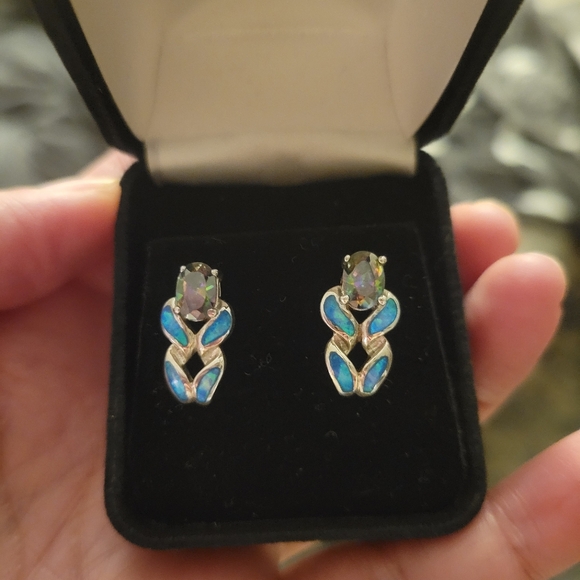 Lot 4 17 piece Silver 925 sterling necklace earring bracelet bundle lot - Picture 5 of 11